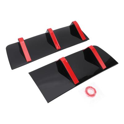 2PCS Rear Bumper Lip Diffuser Universal Lower Bumper Spoiler Shark Fin Protector for 1 Series E90