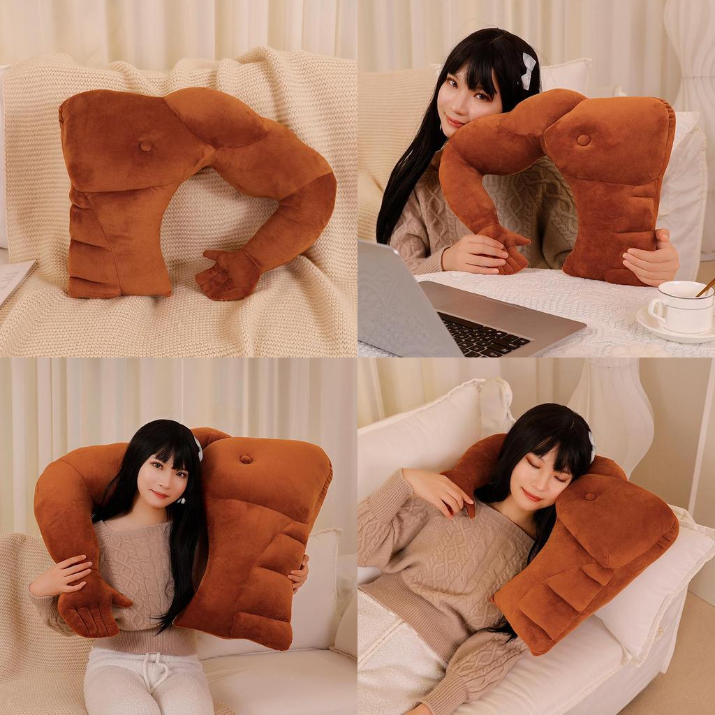 Weiches Plüsch-Freund-Körperkissen mit Armstütze für Geschenk und Komfort