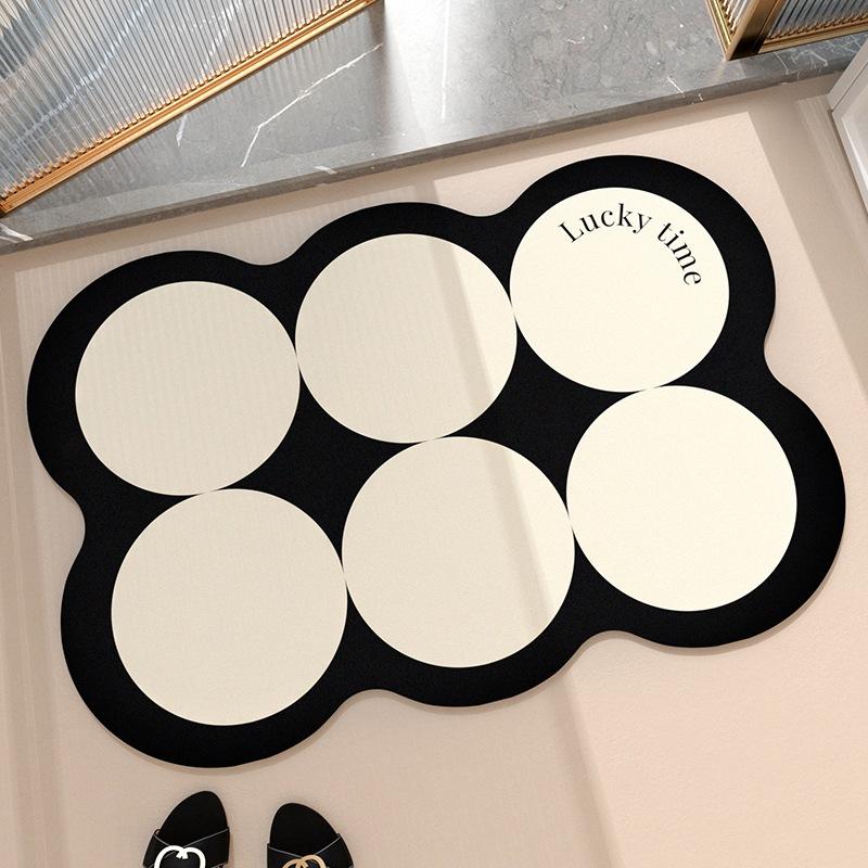 Xiansu bathroom floor mat, toilet suction door foot mat, carpet, diatom mud non-slip toilet, suction mat toilet