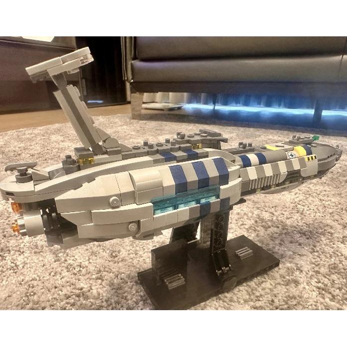 MOC star Invisible Hand Spaceship Building Blocks Sets Compatible With Legoed Particles Suitable For Christmas Gifts 75377