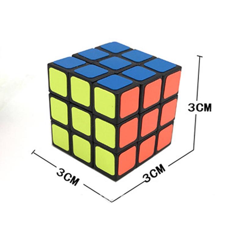 

3см АБС Тришаровий Кубик-Брелок з Пряжкою, Упаковка ОПП, Високоякісна Підвіска