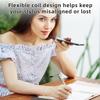 10Pcs Elastic Lanyard Retractable Anti-Lose Tablet Pens Coil Spring Straps Tether Perfect Tool for Drawing Pen to Touchscreen (Black)
