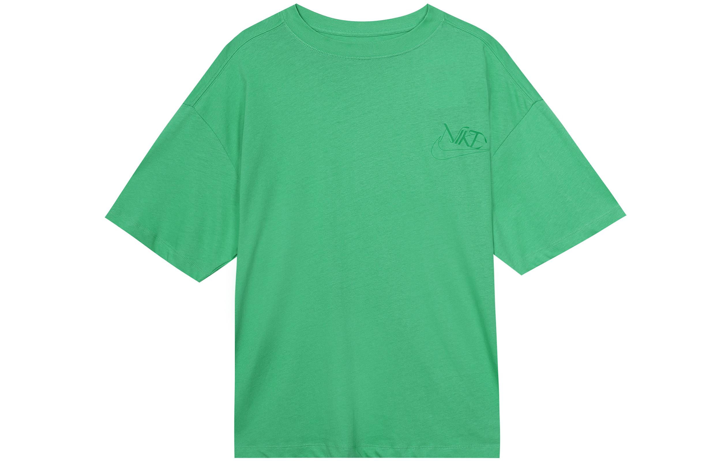 Nike Drop Shoulder Sleeve T Shirt Women s Green FB8218-363 L