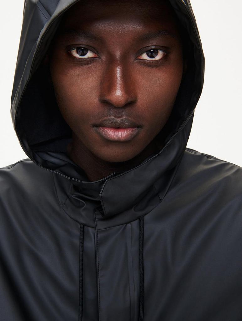 Aigle Official Waterproof Hooded Black Jacket, Long, Men's,