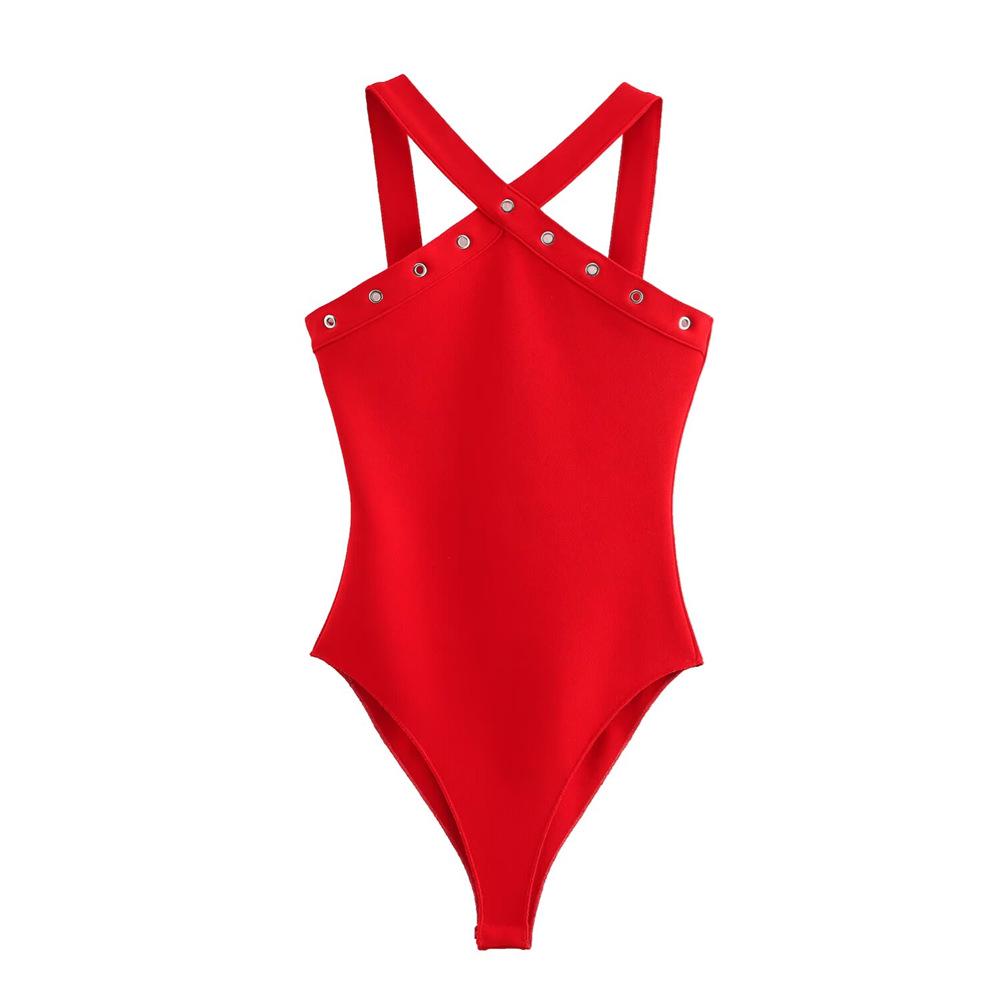 2025 Spring Women's Sexy Slim Fit Halter Jumpsuit