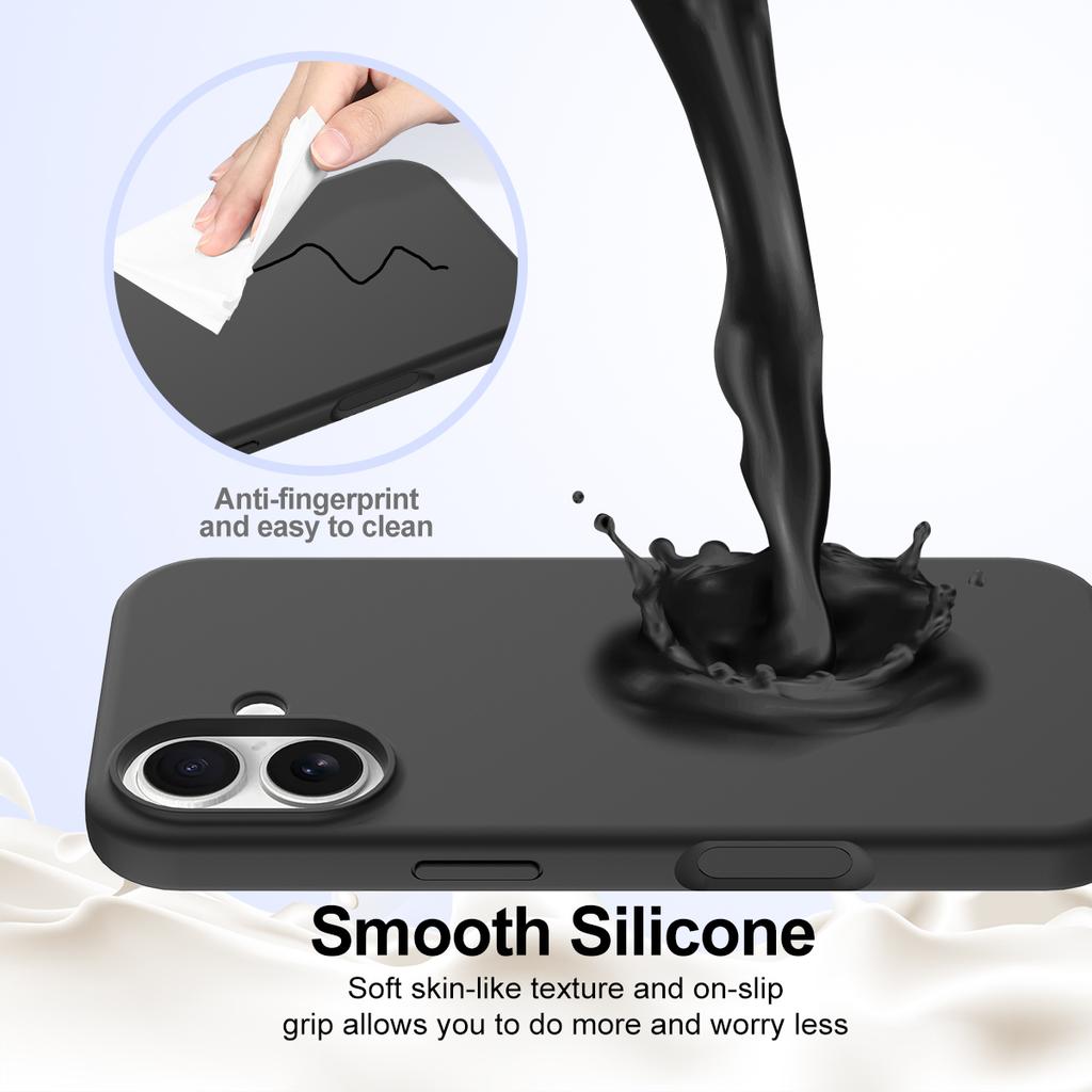 For iPhone 17 Case Compatible with MagSafe Anti-Drop Liquid Silicone Phone Cover