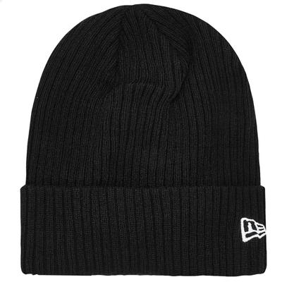 Colour Cuff Beanie Hat, Mens Black Cap
