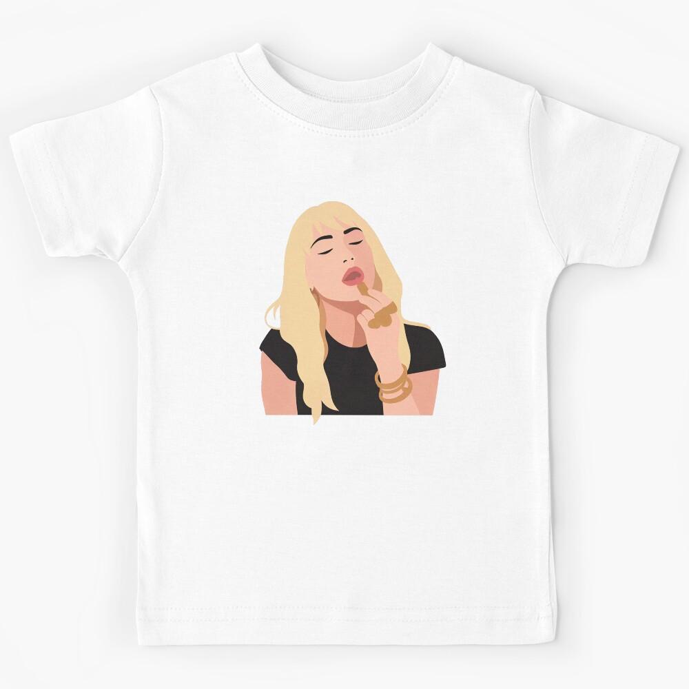 Miley Cyrus Lineless Illustration Kids T-Shirt 170