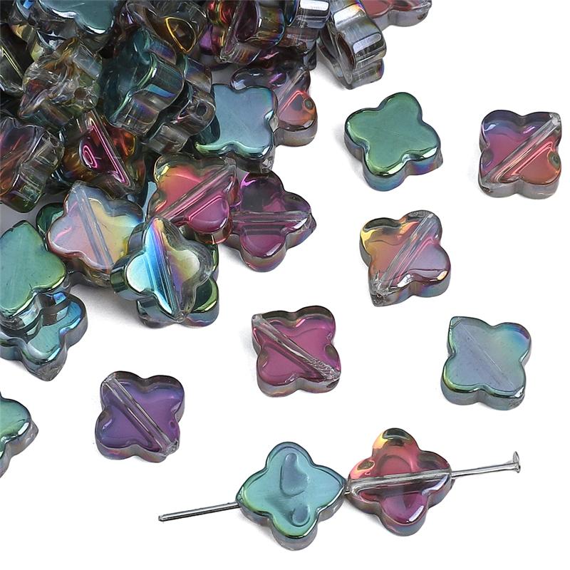 

10шт хрустальные бусины цветок свободные бусины-разделители для DIY ожерелья браслета изготовления ювелирных изделий фуксия