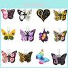 Butterfly Series Acrylic Car Interior Accessories Christmas Tree Decorations Keychain Accessories