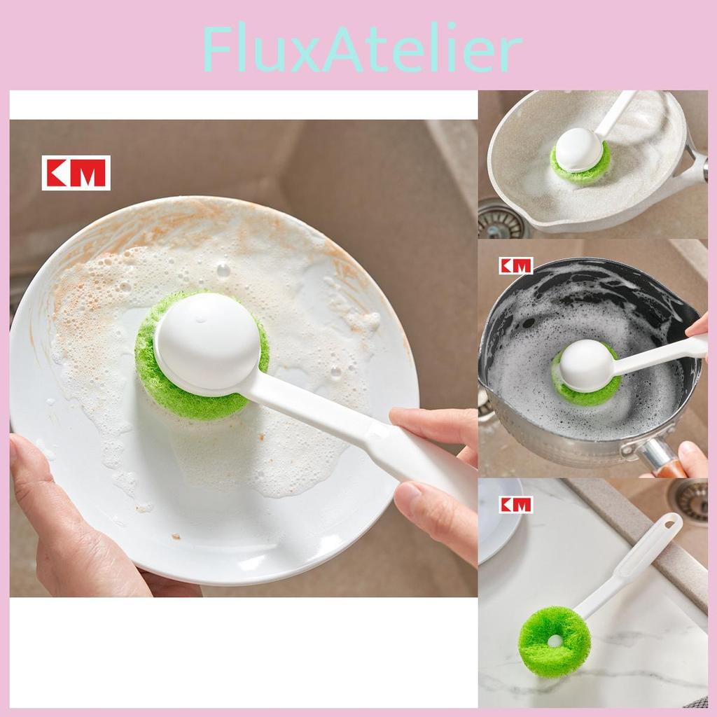 Kitchen Cleaning Brush With Soft Sponge For Nonstick Cookware Care