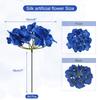 64 Set Silk Artificial Hydrangea Flowers, Artificial Flowers Heads with Stems, Full Hydrangea Flowers for Wedding Centerpiece