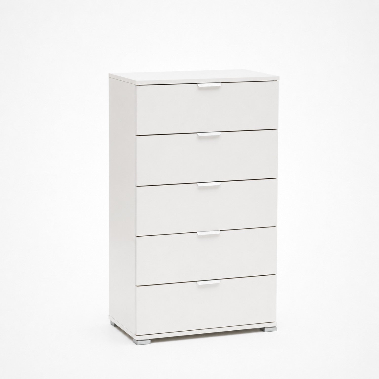 The White Stone De Witte Steen Commode 5 Lades Wit Reeds Gemonteerd | Ruimtebesparend Meubel 60x103x38 Cm 60x38x103 Cm Wit
