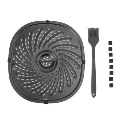 Fryer Grill Pan Replacement Crisper Plate Tray Non Stick Fryer Rack With Oil Brush Silicone Pad