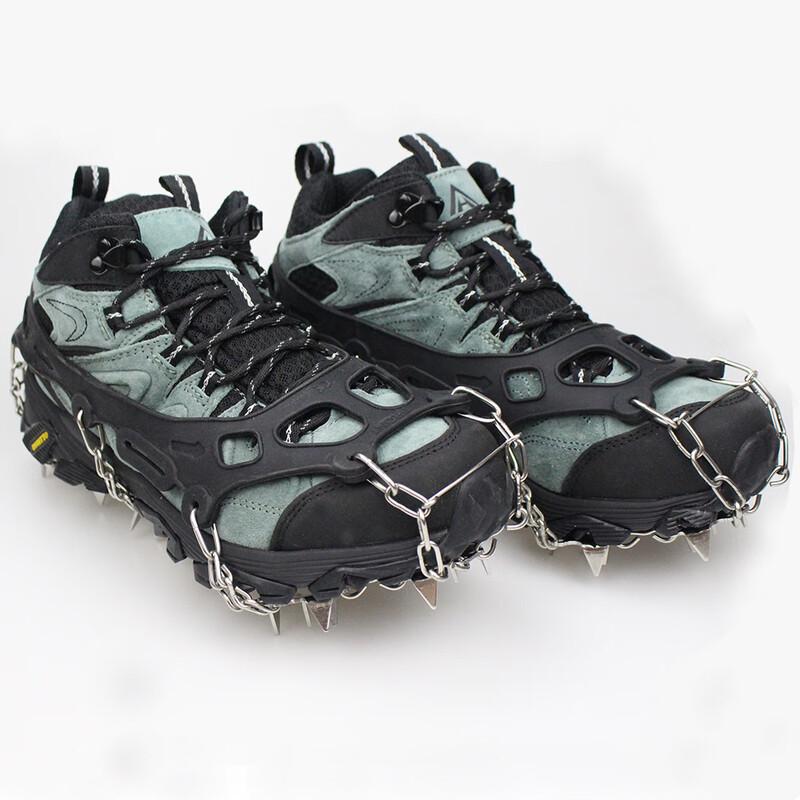 WEZHO 32-Tooth Stainless Steel Mountaineering Ice Crampons