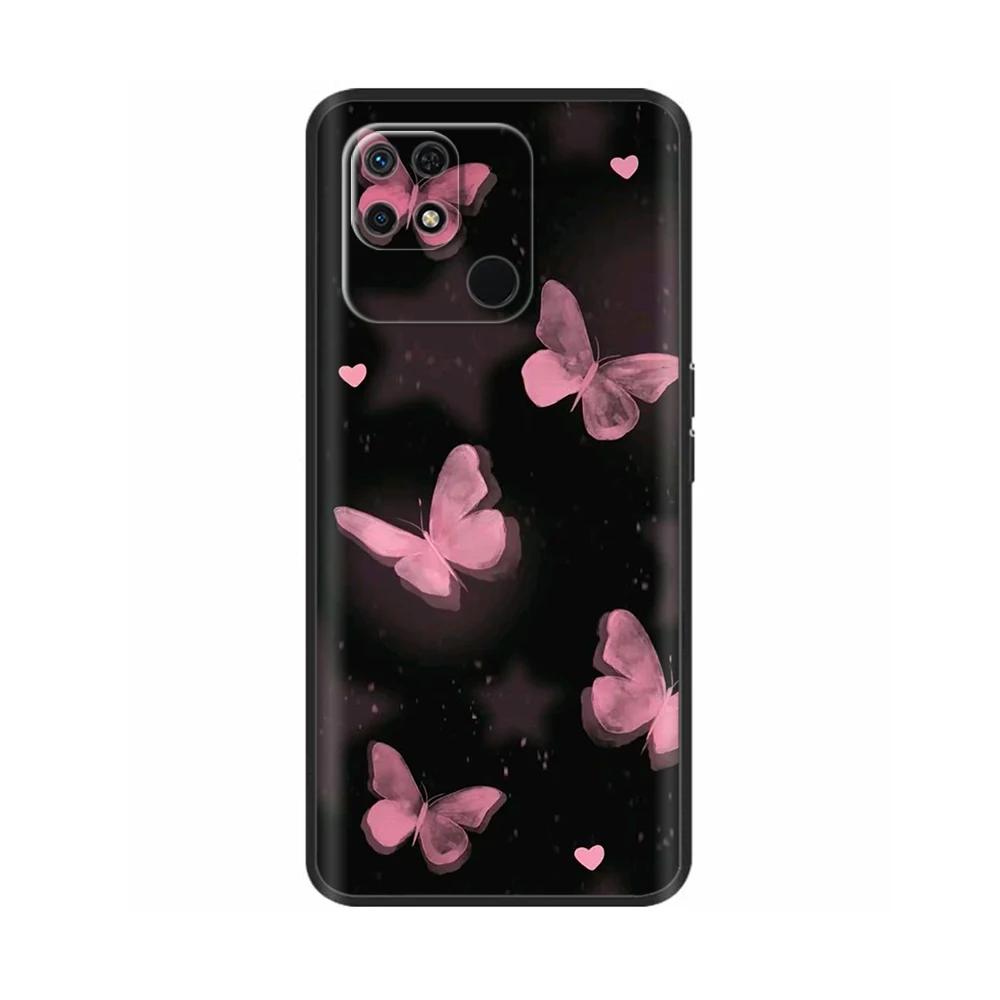 Pour Redmi 10C Coque Mignon Dessin Animé Silicone Liquide Souple Boîtier de Téléphone Pour Xiaomi Redmi 10C Coque Arrière redmi10C 10 C Coques Fundas