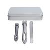 Nail Clipper Big Mouth Nail Cutter File Dead Skin Removal Stainless Steel Manicure SetSilver
