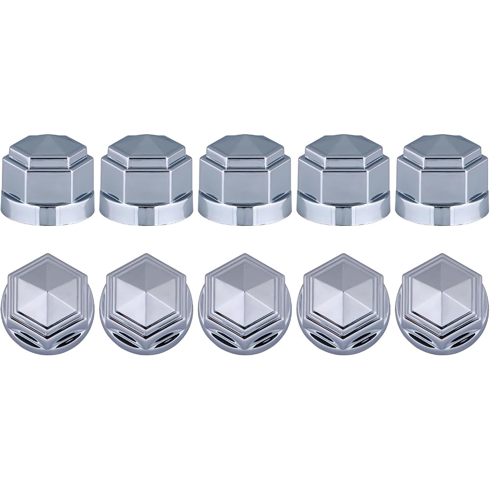 JET INOUE Square Hub Nut Cover, 10 Pieces, 19mm, 500624