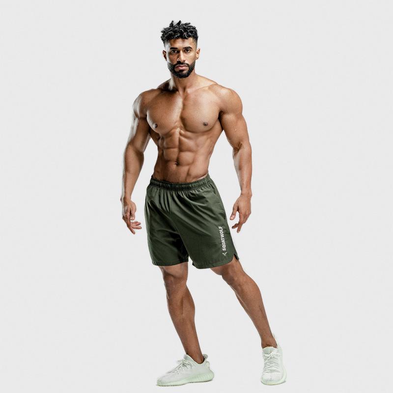 Men's Quick-Dry Sports Shorts for Fitness, Running, Training, Solid Color Beach Shorts