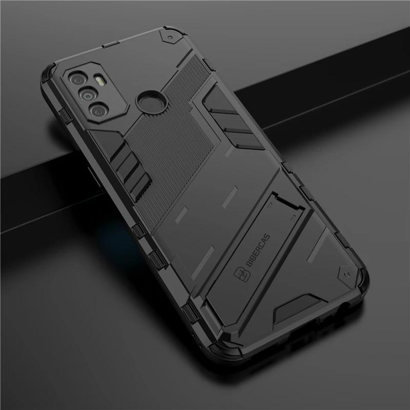For OPPO A53 4G Armor Shockproof Phone Case Back Cover For OPPO A32 4G Magnetic Kickstand Anti-Fall Protect Cases Coque