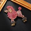 Luxury Animal Brooch Pins Sparkling Jewellery Pins Fashion Poodle Dog Brooches  Wedding