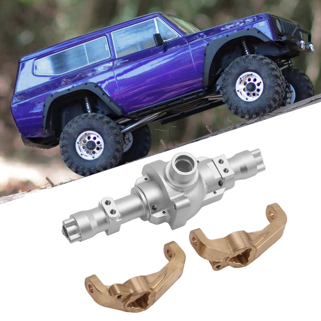 Aluminum Center Gearbox Housing Brass Front C Hub Caster Mounts for Redcat Gen8 Scout II 1/10