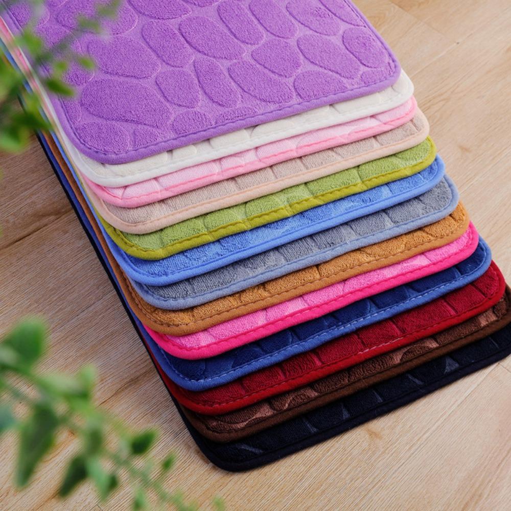 Bathroom Bath Mat Non-slip Carpets In Wash Basin Bathtub Side Floor Rug Shower Room Doormat Memory Foam 3D Pad