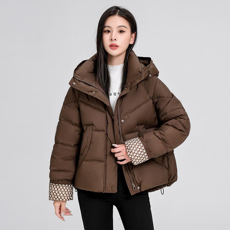 Cotton clothes women's short 2025 winter clothes Korean version of loose hooded down cotton jackets casual fashion thickened padded jacket trends