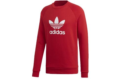 Adidas Originals Trefoil Sweatshirts Men s Crew Neck Moderate Regular DX3615 L