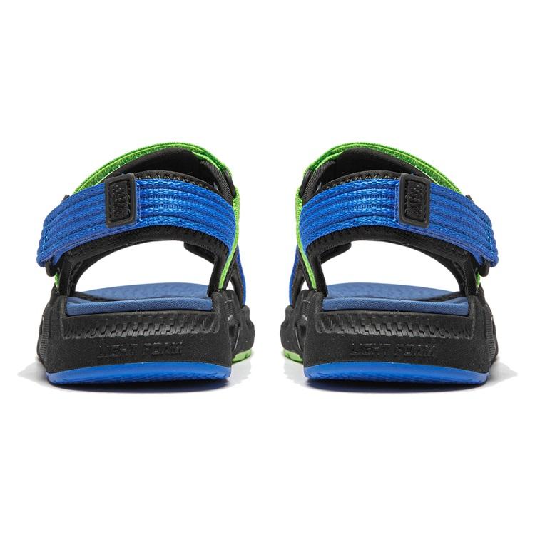 Li Ning Comfortable Casual Kids Sandals Kids Footwear Black Blue Green YKKU014-5