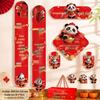 2026 Year of the Horse Magnetic Refrigerator Couplets - Fu Character Stickers for New Year & Spring Festival Decoration