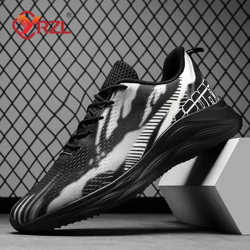 YRZL Lässige Paarschuhe Frühling Herbst Damen Mesh Sportschuhe Outdoor Atmungsaktiv Leicht Weiche Sohle Herren Sneaker