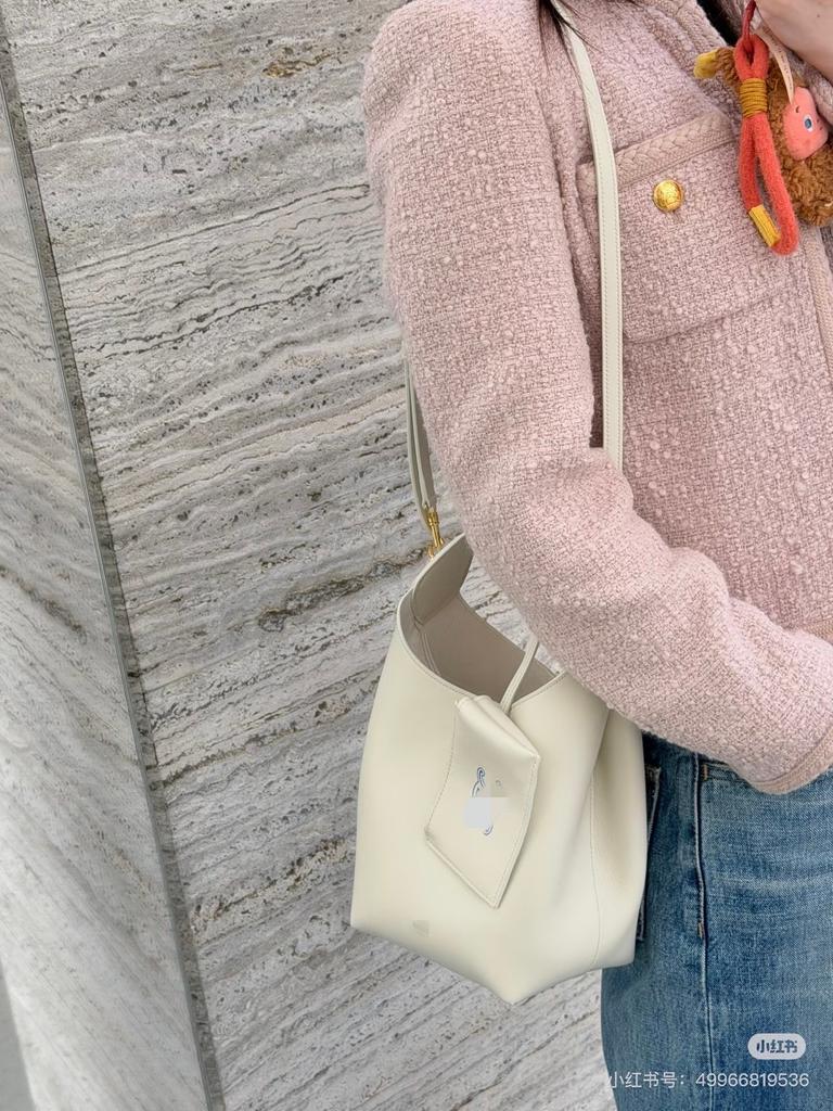 New leather tote bag women's bag shoulder armpit bag lazy bucket bag large capacity versatile model