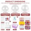 DIY Stress Ball Making Kit Tear Resistant Ball Skin Set with Filler ASMR Sensory Squeeze Craft Supply for Kid Adult Stress Tool