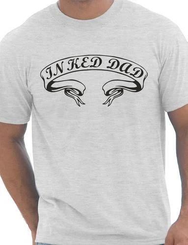 Inked Dad Mens T-Shirt Tattoo Style Gift Present Size S-XXL S