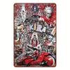 Vintage Metal Tin Poster Japanese Anime Classic Character Akira Metal Tin Signs Posters Plate Wall Decor for Bars Cafe Clubs