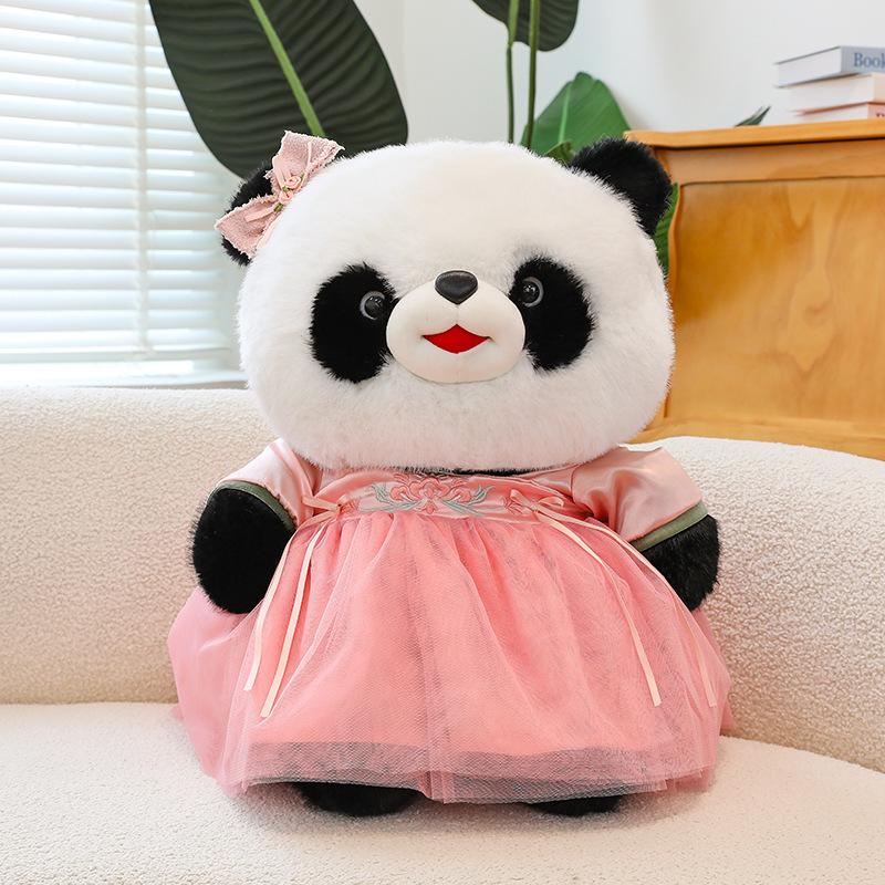 

Panda Plush Hanfu Toy Stuffed Cartoon Doll Decorative Throw Pillow Gift Kids 30cm/11.81in