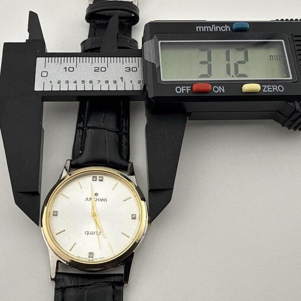Used JUNGHANS Quartz J0-501 Men's Watch Quartz / Quartz Working item Battery replaced [H427]