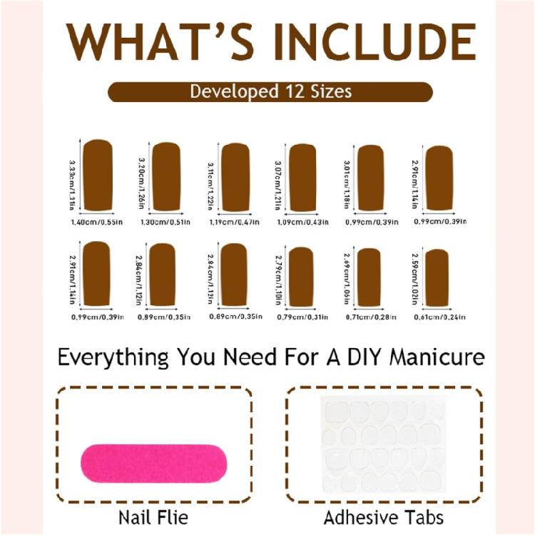 24Pcs Long Square False Nail Glossy White French Tip Full Covers Leopard Press on Nail Manicure For Any Occasion