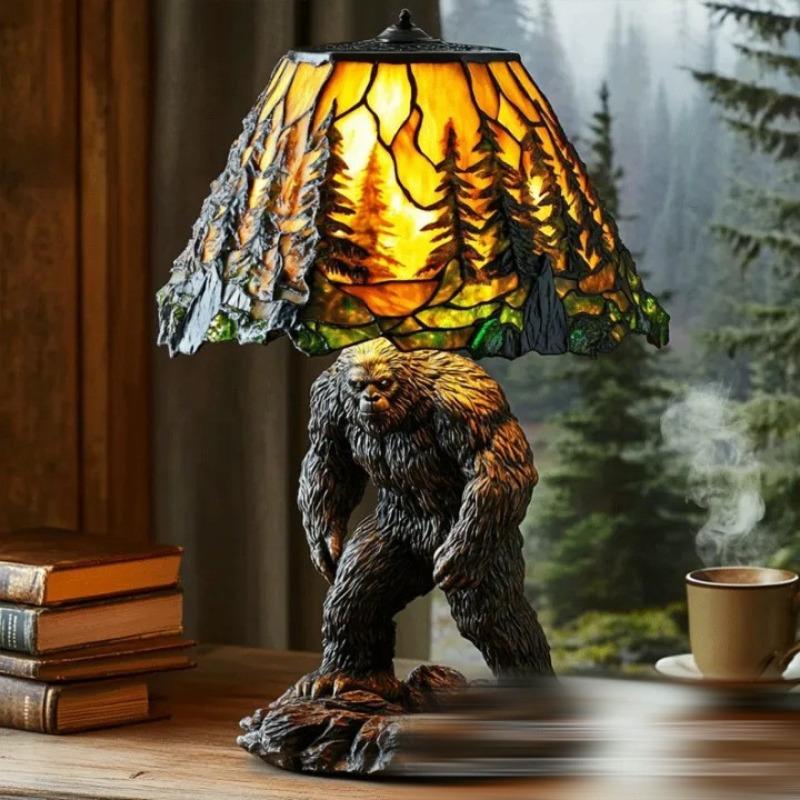 

Colorful Dog and Cat Figurine Small Desk Lamp Decoration Design Magical Dog Lamp Base USB Plug Gorilla lamp