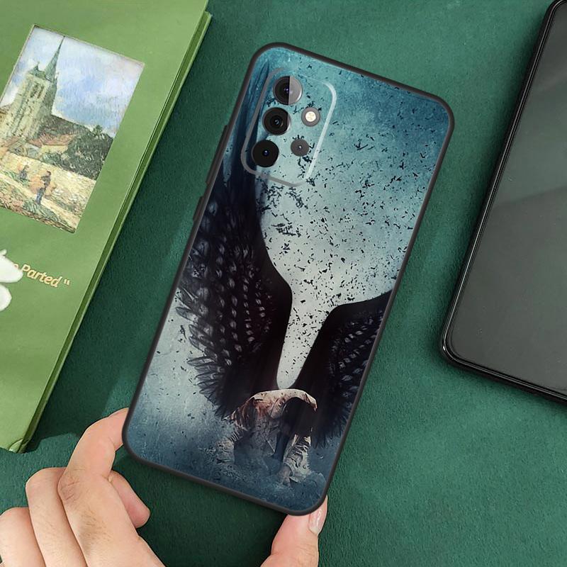 Fallen Angel Wings Art Case For Samsung Galaxy A55 A05 A06 A35 A15 A53 A33 A13 A22 A32 A52 A14 A34 A54 A16 Cover