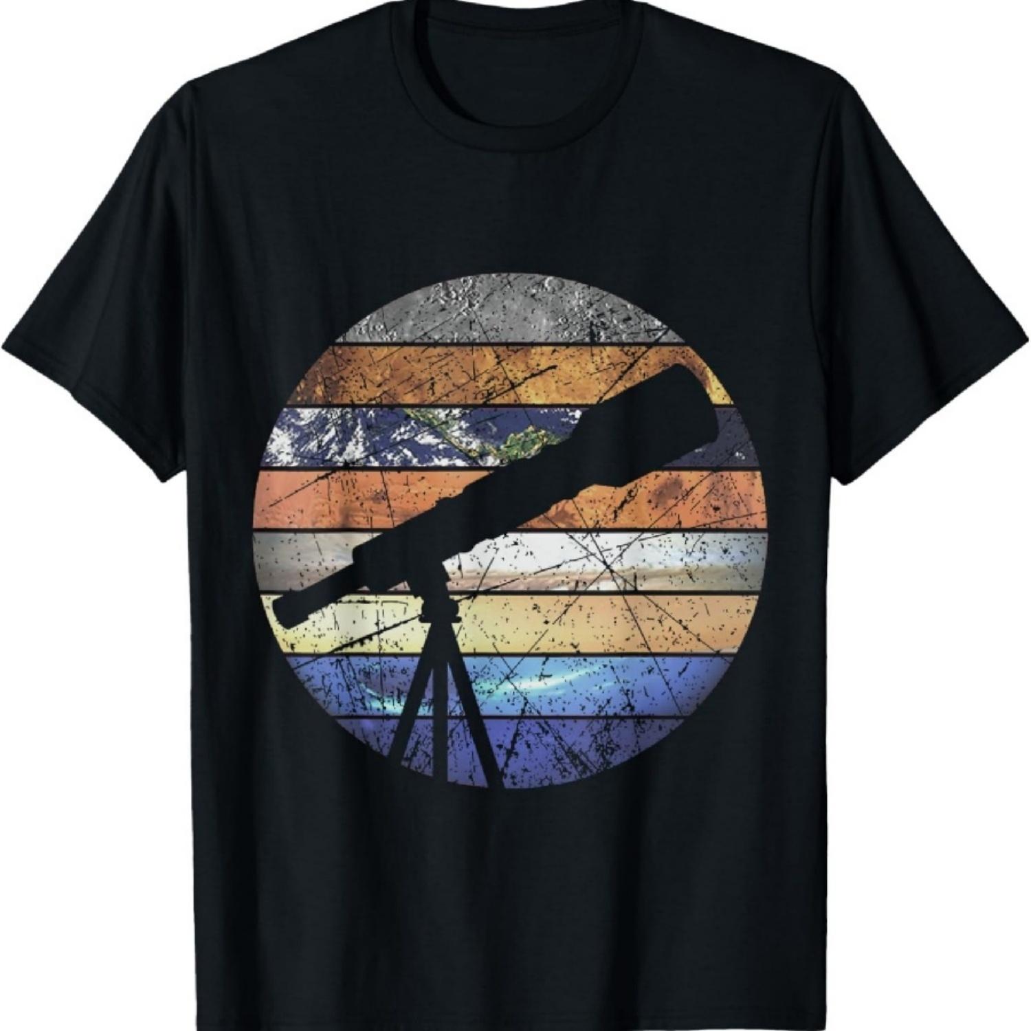 

All Planets Solar System Telescope Astronomy T-Shirt XXXXXL чёрный