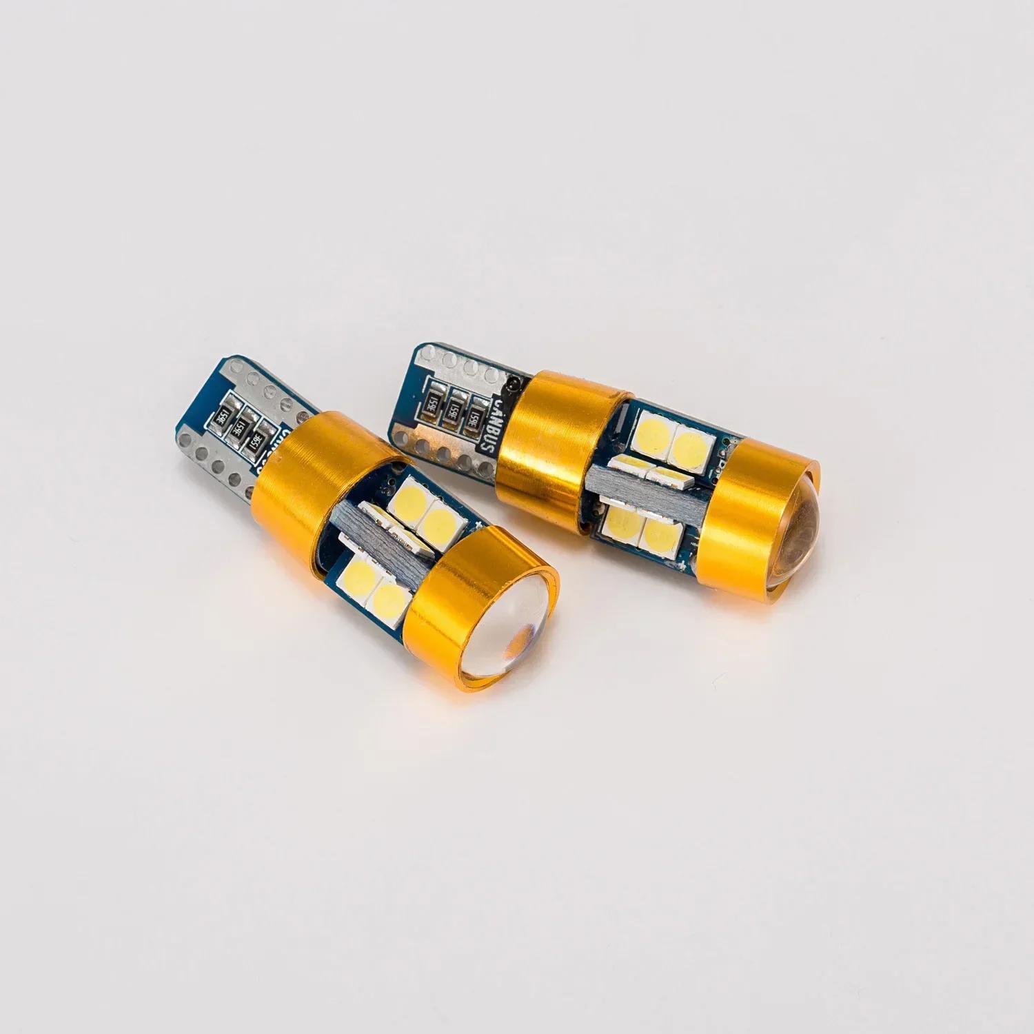

New 2pcs Car T10 12V LED Signal Light Orange Amber Light Position Parking City Lights T10 168 194 2825 W5W 19SMD LED Bulb