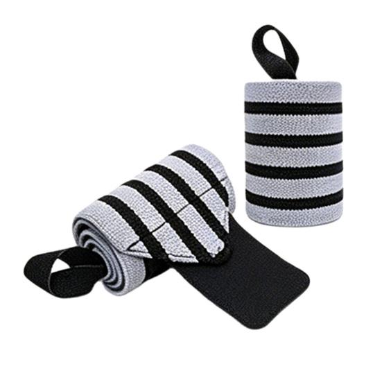2Pcs Wrist Compression Strap Adjustable Wrist Support Wrap Sprain Prevention Men Women Strength Training Weightlifting Deadlifts Wrist Brace