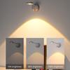 Rechargeable Motion Sensor Wall Lamp For Lighting Paintings Pictures Dimmable LED Spotlight 3 Colors Remote Control Night Light