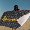B-Browning Logo Mikrofaserdecke Schnell trocknende Strandtücher Übergröße Druck Super saugfähige Poolhandtuchdecke