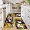 Rooster Sunflower Kitchens Mat Home Decor Non-Slip Hallway Balcony Laundry Rugs Bedroom Doormat Bathrooms Foot Pad Decor