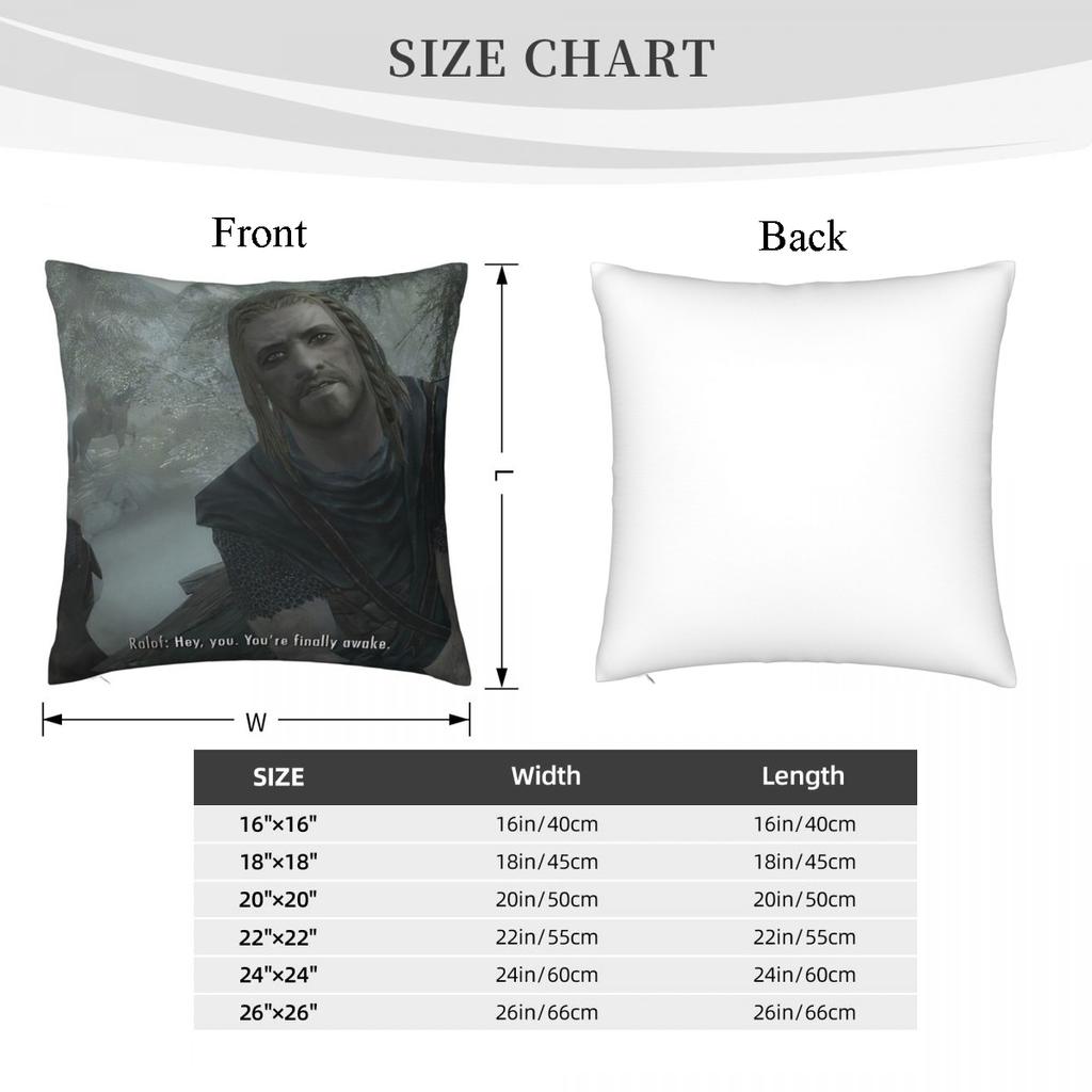 Satın alın Hey You Youre Finally Awake Skyrim Meme Pillow Case Home