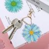 GOODCHI Gänseblümchen Diamantkunst Vollflächig beklebt Perlenmalerei Handgefertigt DIY Bastelbedarf Schlüsselanhänger, Doppelseitige Kunst, 12-teiliges Set, Kit, Niedlich, Glitzernd, Beliebt,