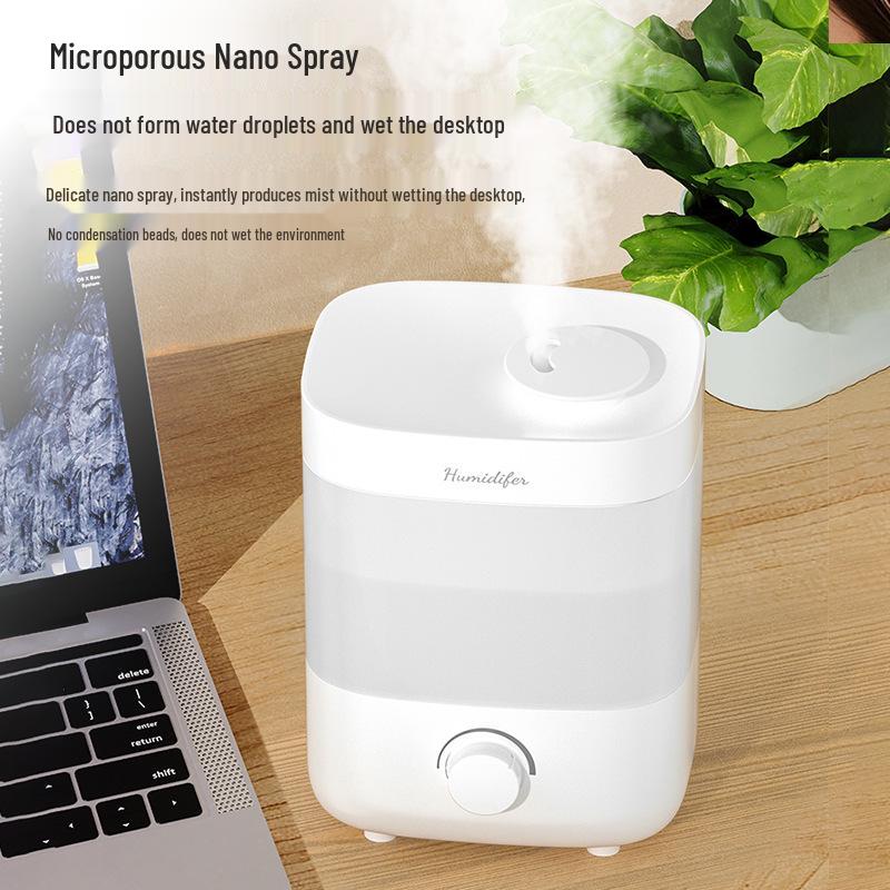 Dual Ultrasonic Mist Humidifier - 2L Capacity for Home, Bedroom, and Office
